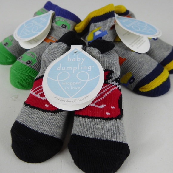 Infant Socks Set Baby Dumpling Cars Trucks Guitars - Picture 9 of 9